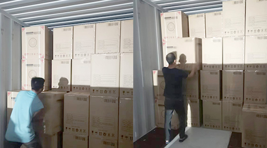 裝柜日常！日本客戶Sentern滾筒干衣機(jī)順利出貨